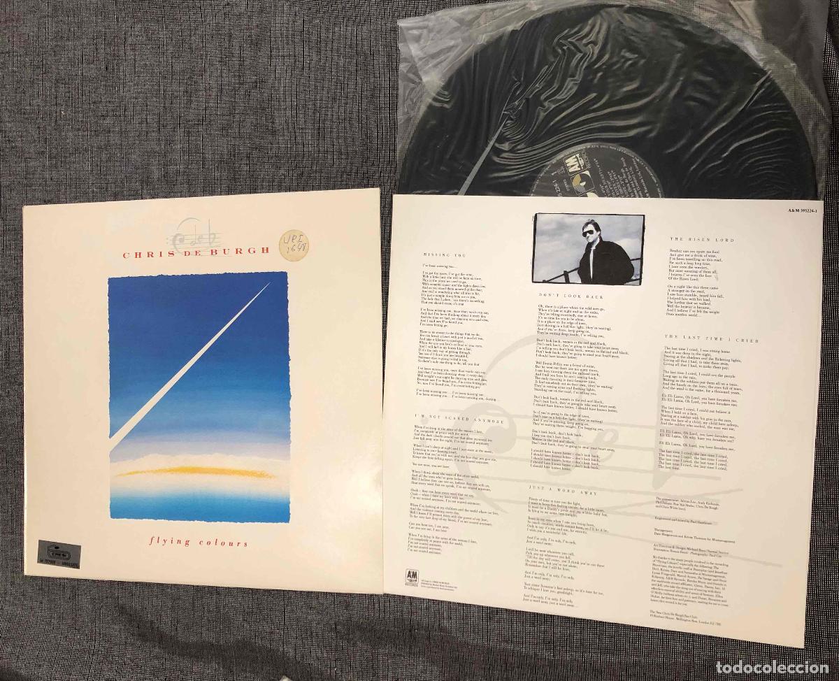 Discos de vinilo: LP CHRIS DE BURGH FLYING COLOURS. A&M RECORDS 1988