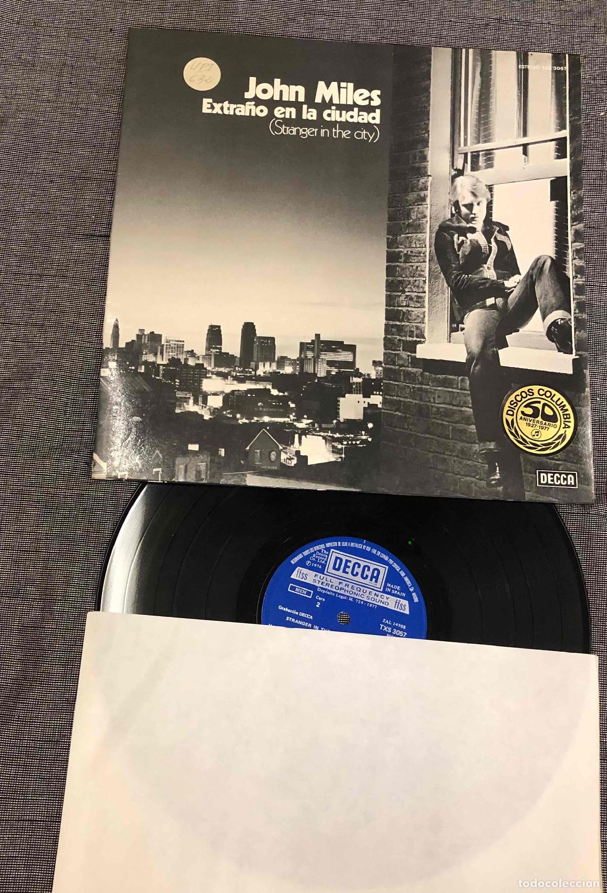 Discos de vinilo: LP JOHN MILES EXTRA&Ntilde;O EN LA CIUDAD (STRANGER IN THE CITY). DECCA 1977