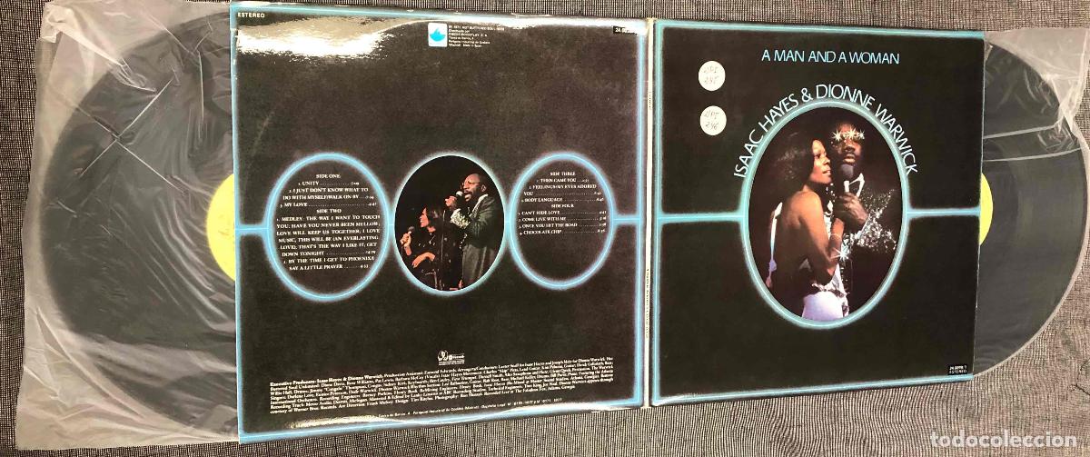 Discos de vinilo: 2 LP ISAAC HAYES & DIONNE WARWICK A MAN AND A WOMAN. MOVIEGRAF 1977