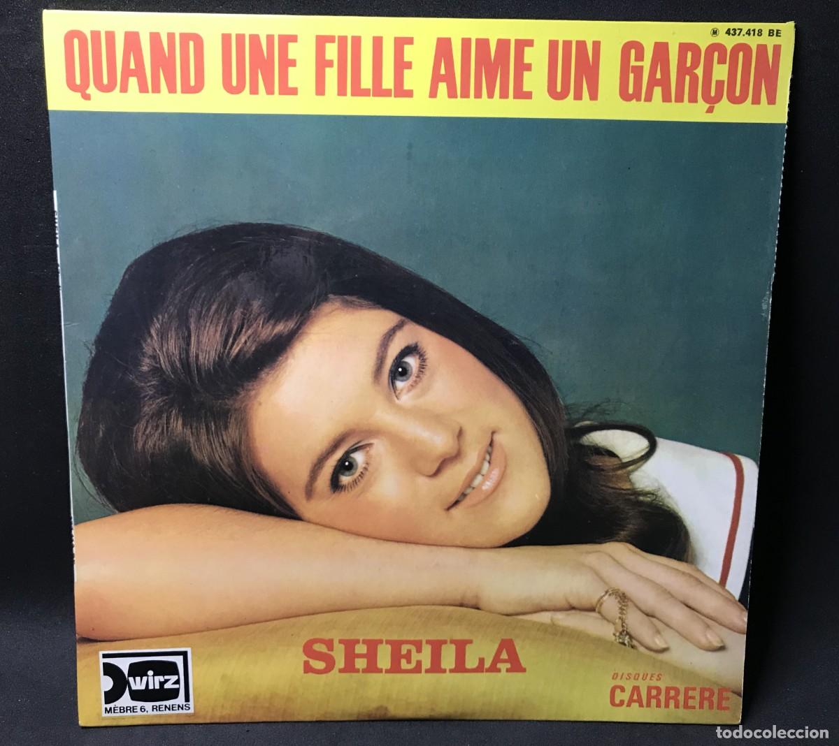 Discos de vinil: Sheila - Quand Une Fille Aime Un Gar&ccedil;on + 3 - Philips &ndash; 437.270 BE -1968 Francia