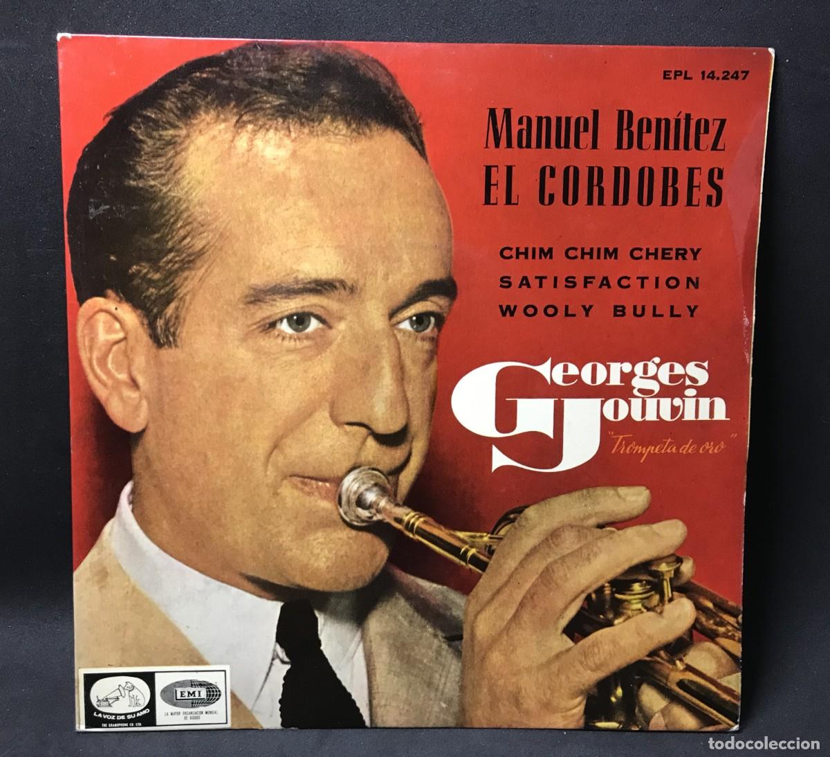Discos de vinilo: Georges Jouvin &ndash; Manuel Ben&iacute;tez El Cordobes, Satisfaction + 2 - EP, 7&rdquo; - EPL 14.247 - 1966 Spain