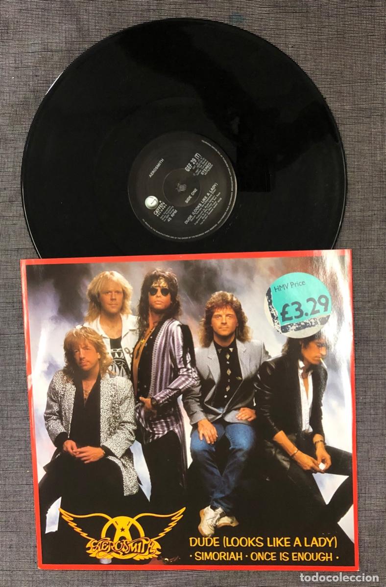Discos de vinilo: LP AEROSMITH DUDE LOOKS LIKE A LADY. GEFFEN 1987