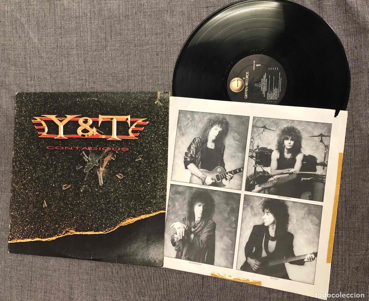 Discos de vinilo: LP Y&T CONTAGIOUS. GEFFEN 1987
