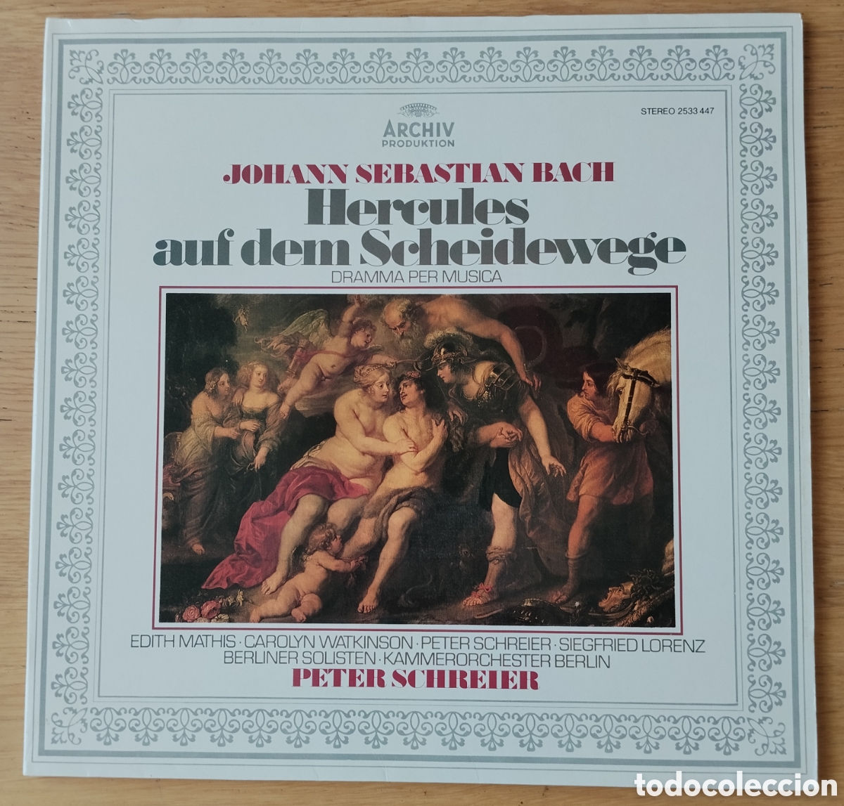 Discos de vinilo: JOHANN SEBASTIAN BACH: &rdquo;HERCULES AUF DEM SCHEIDEWEGE (DRAMMA PER MUSICA)&rdquo; LP VINILO 1980