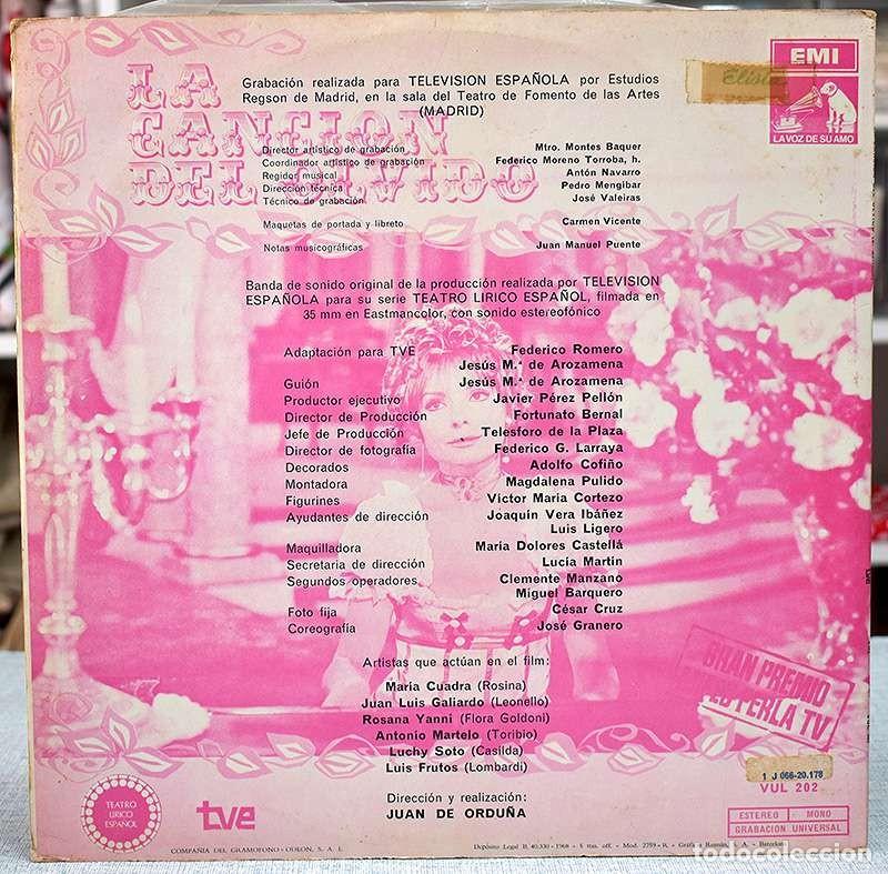 Discos de vinilo: La Canci&oacute;n del Olvido. LP - Foto 2