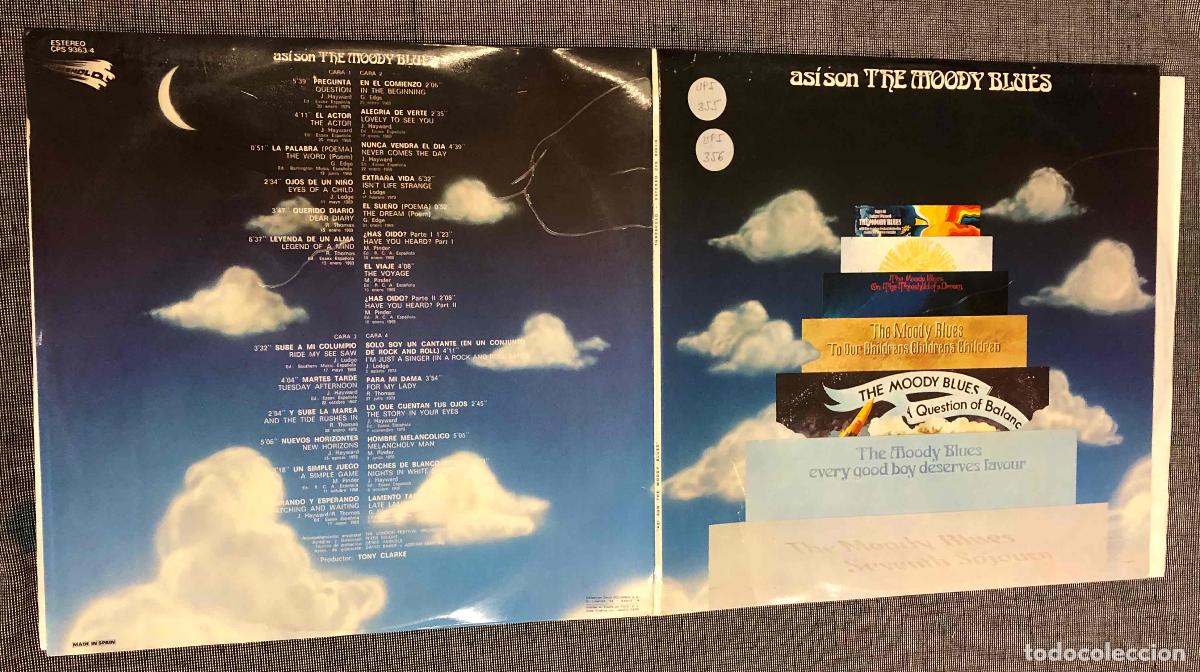 Discos de vinilo: 2 LP ASI SON THE MOODY BLUES. COLUMBIA 1975