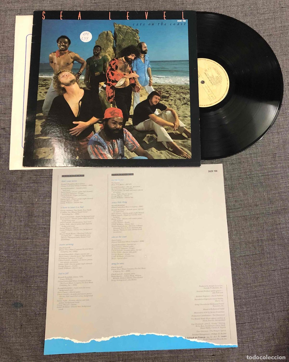 Discos de vinilo: LP SEA LEVEL CATS ON THE COAST. CAPRICORN RECORDS 1977