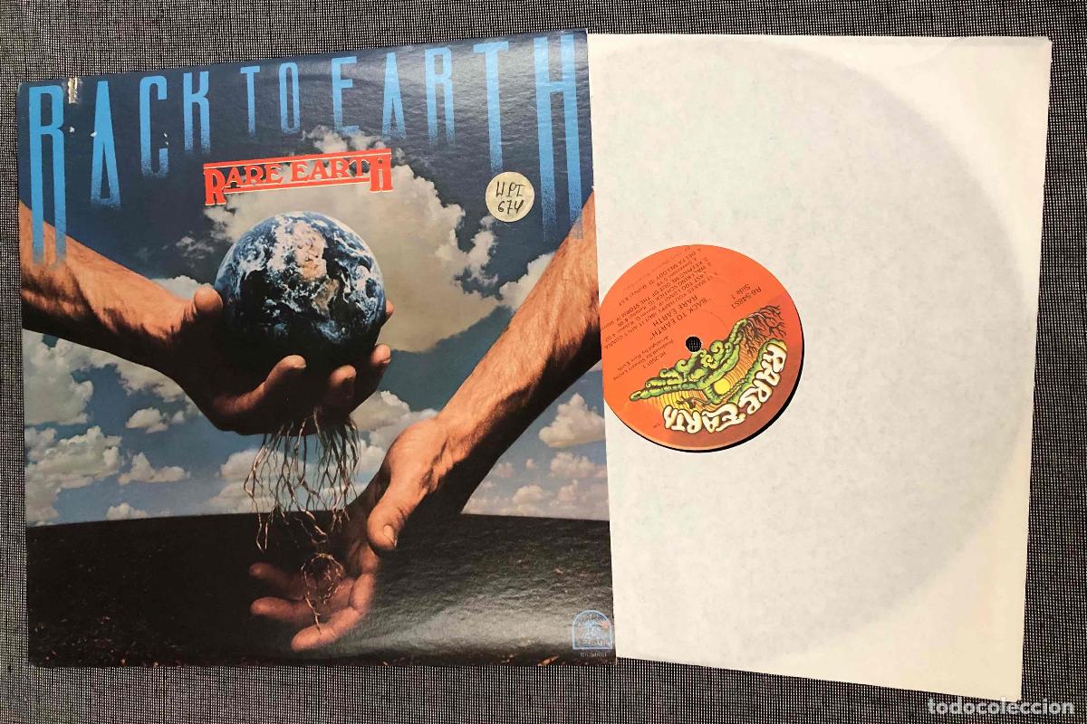 Discos de vinilo: LP BACK TO EARTH RARE EARTH. MOTOWN RECORD 1975