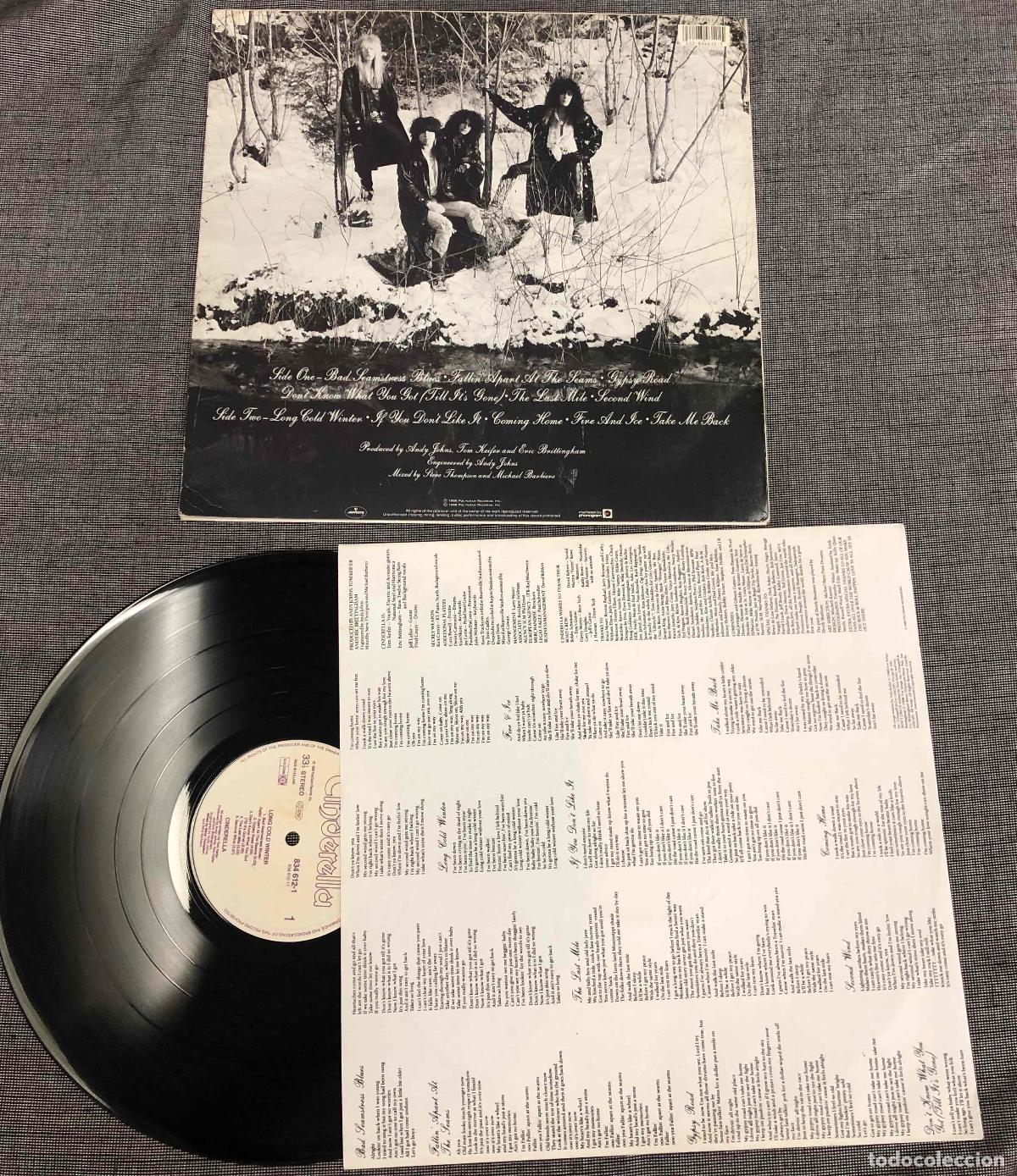 Discos de vinilo: LP CINDERELLA LONG COLD WINTER. POLYGRAM 1988 - Foto 2