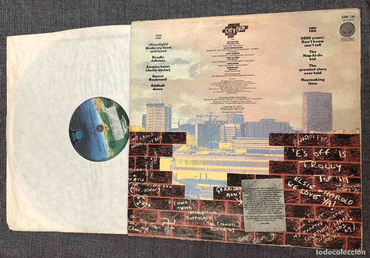 Discos de vinilo: LP CITY BOY VERTIGO 1976 - Foto 2