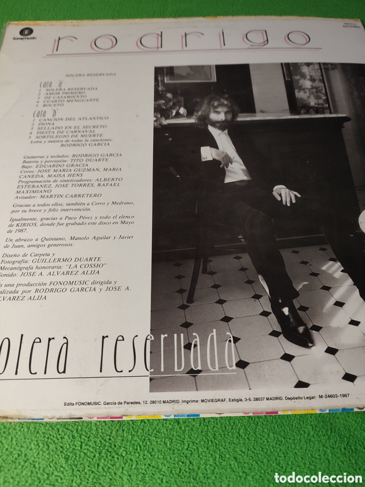 Discos de vinilo: Rodrigo - Solera reservada Edici&oacute;n 1987 - Foto 2