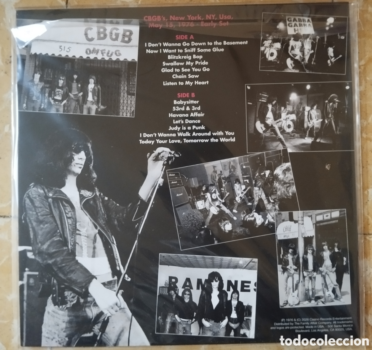 Discos de vinilo: Ramones - Gabba Gabba CBGB - LP - Foto 3