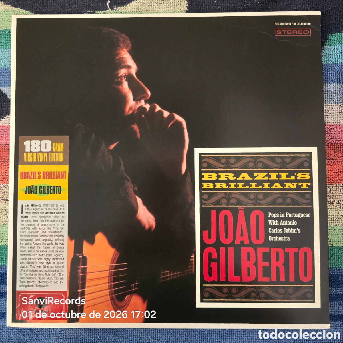 Discos de vinilo: [LP] JO&Atilde;O GILBERTO, ANTONIO CARLOS JOBIM: BRAZIL'S BRILLIANT (WAXTIME) (2023)
