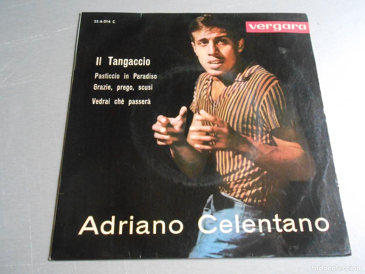 Discos de vinilo: ADRIANO CELENTANO, EP, IL TANGACCIO + 3, A&Ntilde;O 1963, VERGARA 35.6.014 C