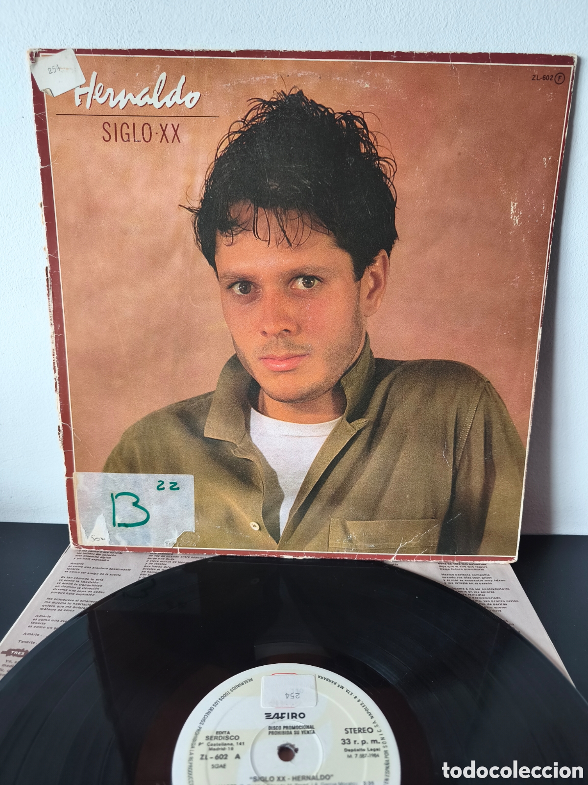 Discos de vinilo: Hernaldo- ​Siglo XX : Zafiro &ndash; ZL-602 Vinilo, LP, &Aacute;lbum, Est&eacute;reo -Espa&ntilde;a ​1984 Genre: Pop / LX.2