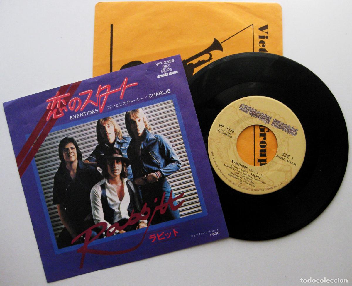 Discos de vinilo: Rabbitt - Eventides / Charlie - Single Capricorn Records 1977 Japan Japon (Edici&oacute;n Japonesa) BPY
