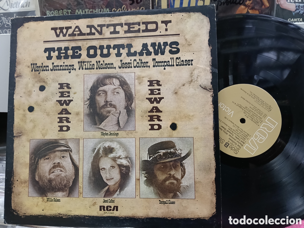 Discos de vinilo: The outlaws LP wanted! U.s.a. 1976