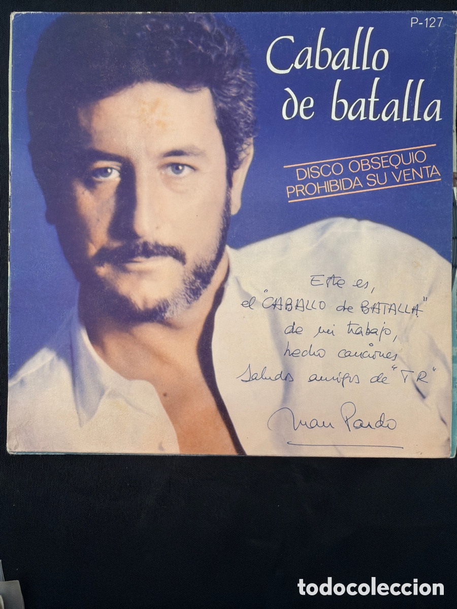 Discos de vinilo: JUAN PARDO - CABALLO DE BATALLA FLEXI SINGLE DEDICADO Y FIRMADO POR JUAN PARDO