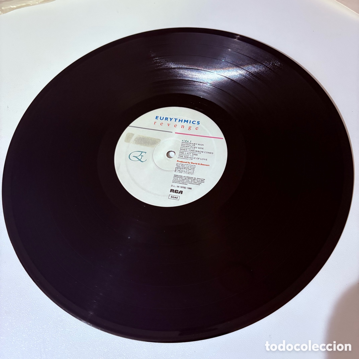 Discos de vinilo: lp Eurythmics &lrm;&ndash; Revenge edicion espa&ntilde;ola de 1987 - Foto 5