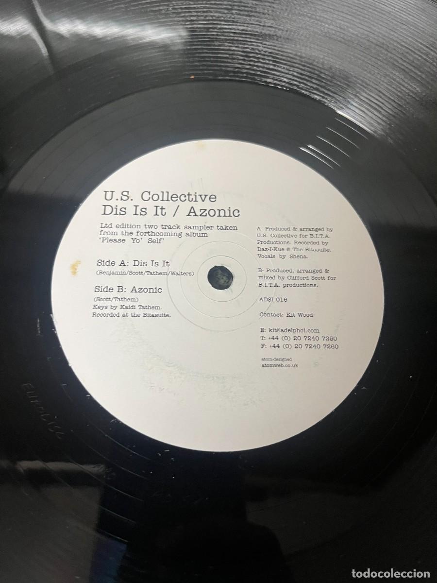 Discos de vinilo: U.S. Collective Dis Is It / Azonic - Foto 3
