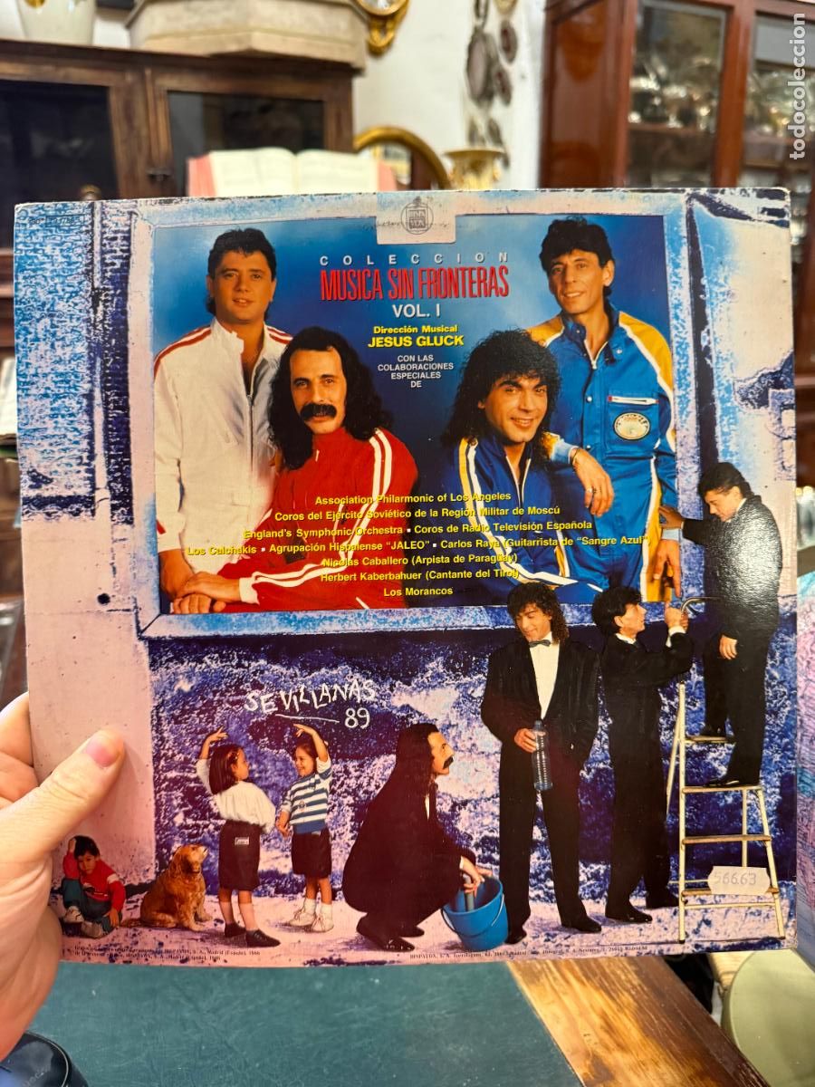 Discos de vinilo: LP CANTORES DE HISPALIS POR LA PAZ - Foto 2