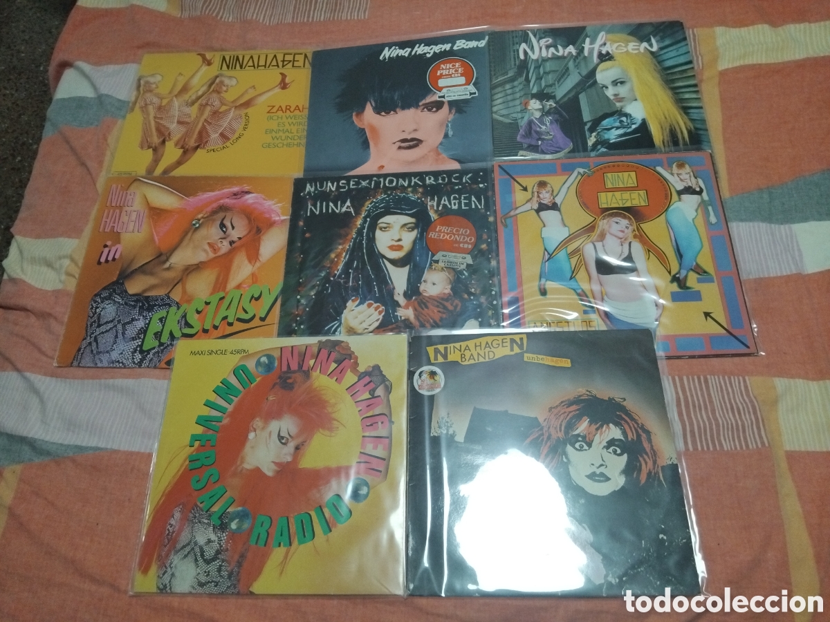 Discos de vinilo: LOTE VINILO 6LPS y 2 Maxi NINA HAGEN