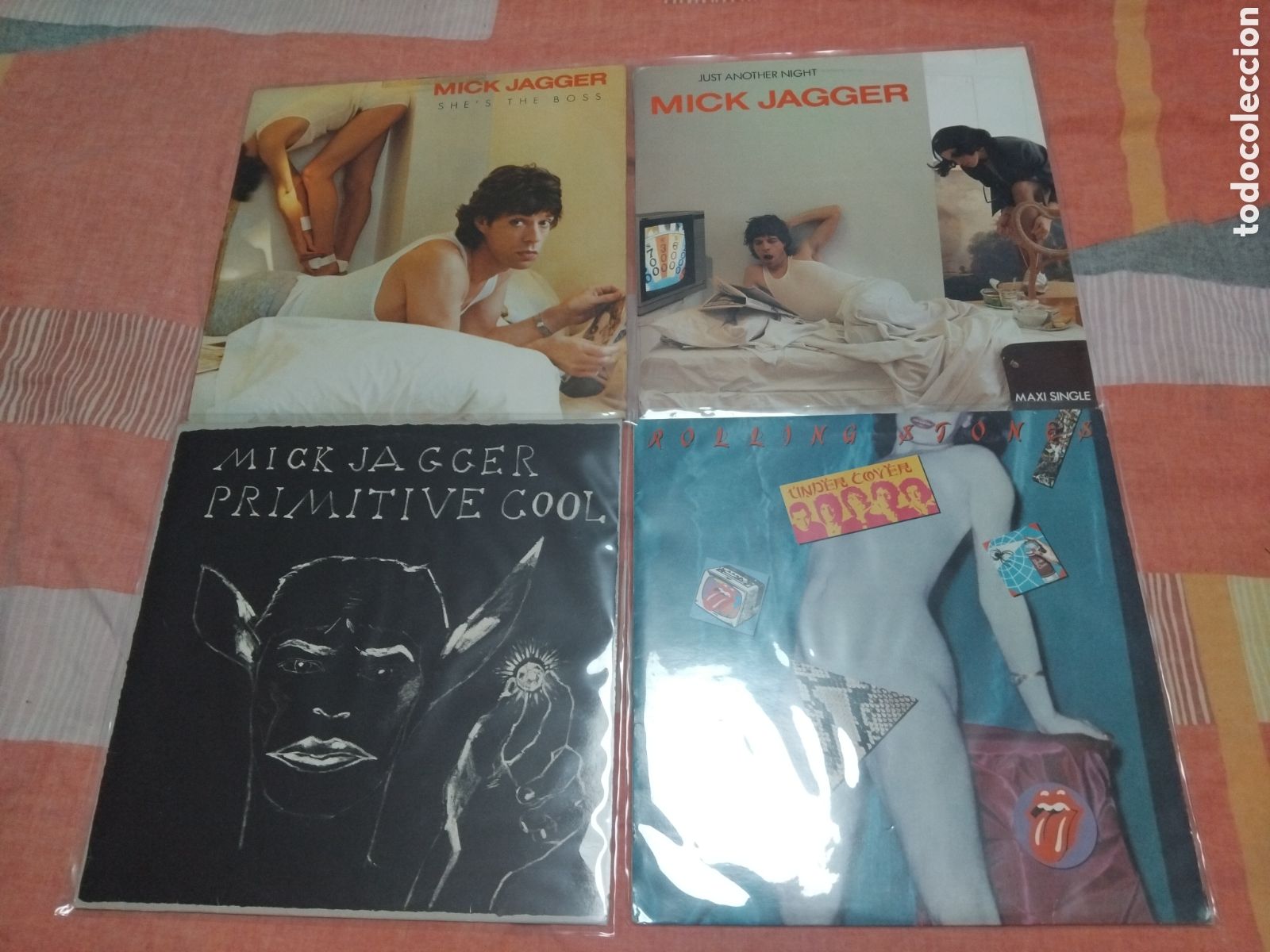 Discos de vinilo: Lote 3LPS y un Maxi Rolling Stones y Mick Jagger Vinilo