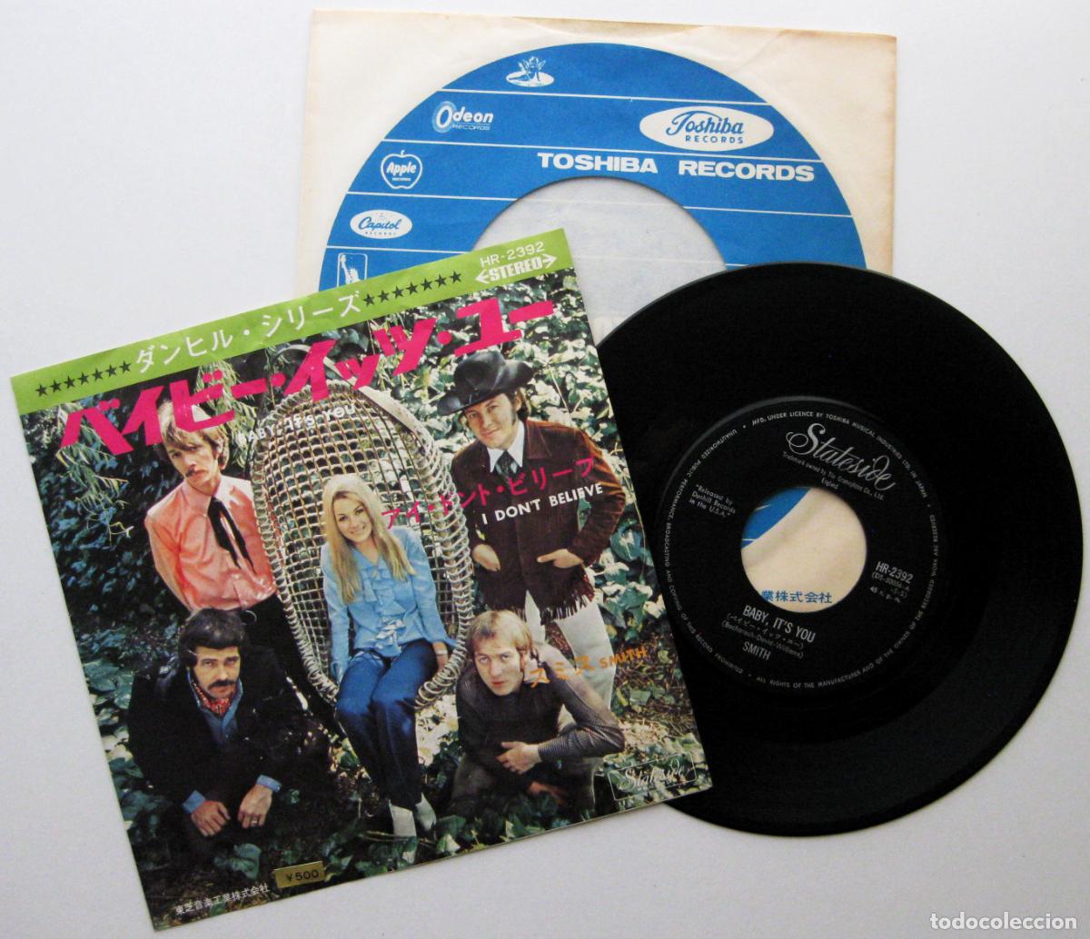 Discos de vinilo: Smith - Baby It's You - Single Stateside 1969 Japan Japon (Edici&oacute;n Japonesa) BPY
