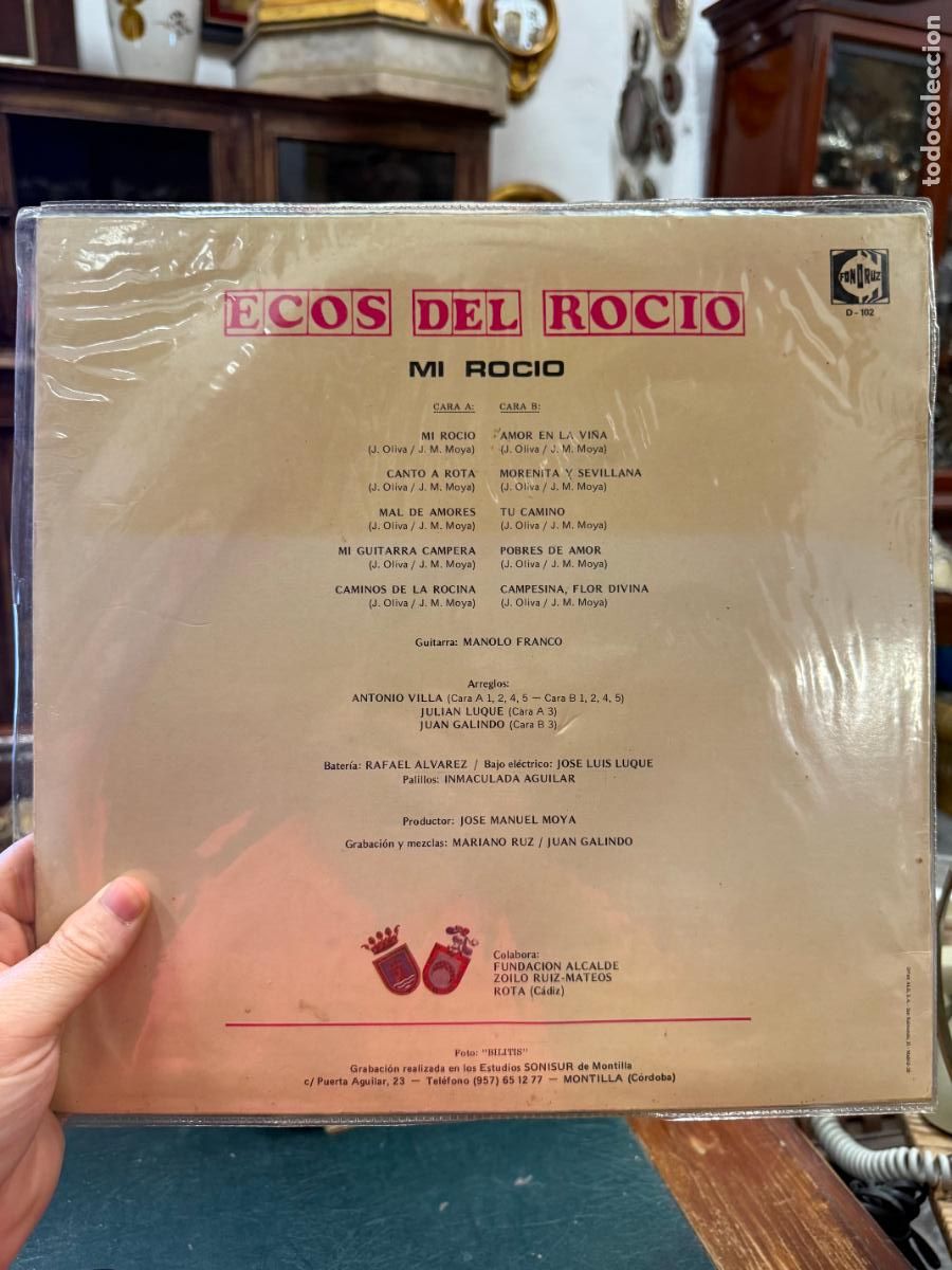 Discos de vinilo: LP ECOS DEL ROCIO - MI ROCIO - Foto 2