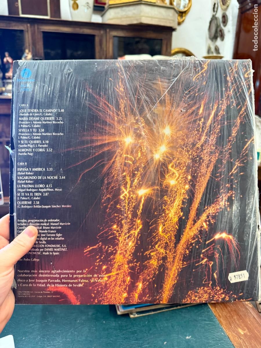 Discos de vinilo: LP ECOS DE LAS MARISMAS - CON TODO EL ALMA - Foto 2