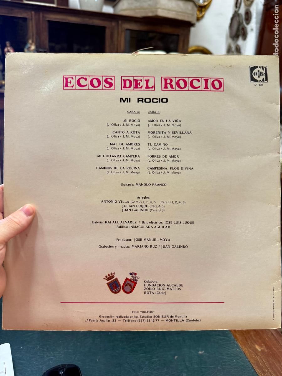 Discos de vinilo: LP ECOS DEL ROCIO - MI ROCIO - Foto 2