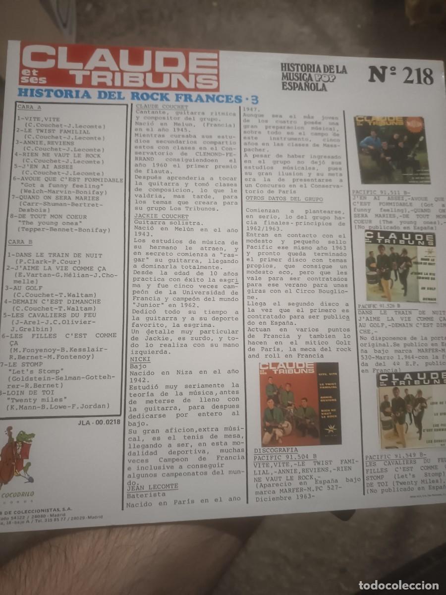 Discos de vinilo: DISCO LP CLAUDE ET SES TRIBUNS - Foto 2