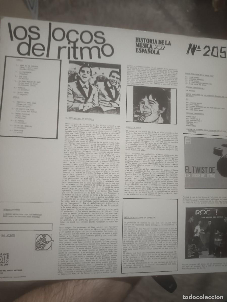 Discos de vinilo: DISCO LP LOS LOCOS DEL RITMO - Foto 2