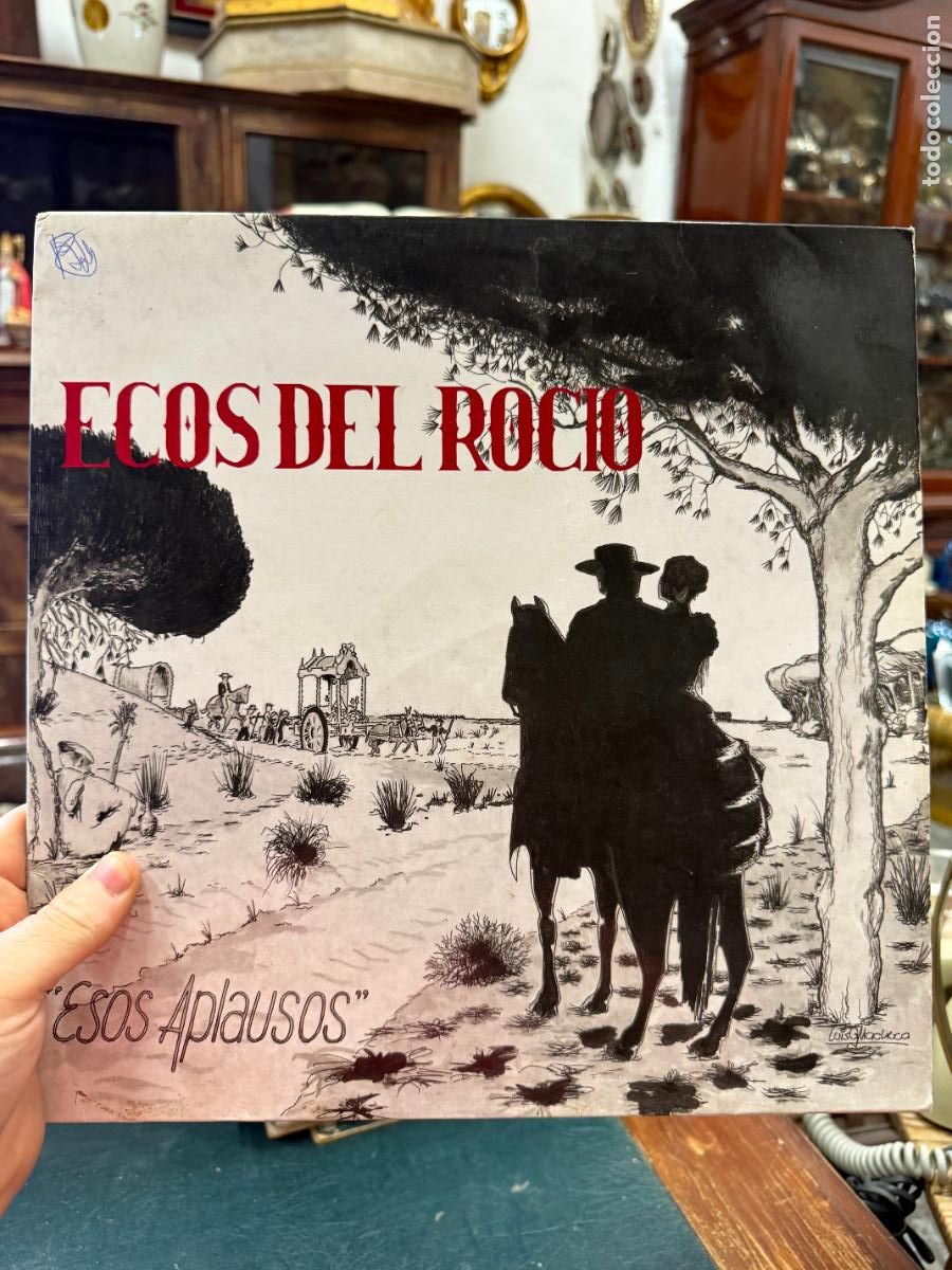 Discos de vinilo: LP ECOS DEL ROCIO - ESOS APLAUSOS - Foto 1