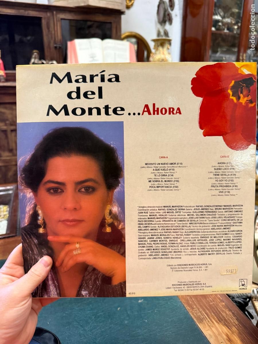 Discos de vinilo: LP MARIA DEL MONTE - AHORA - Foto 2