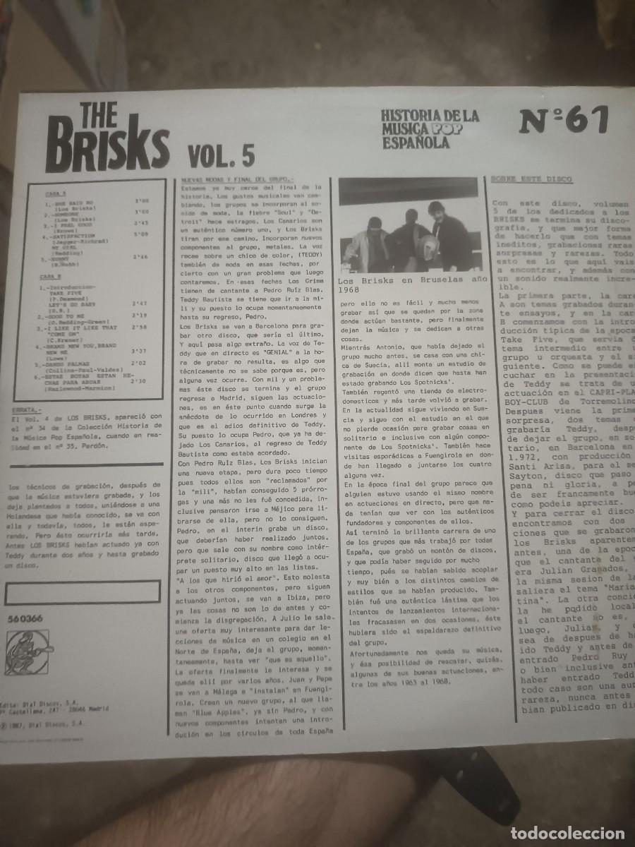Discos de vinilo: DISCO LP THE BRISKS VOL.5 - Foto 2