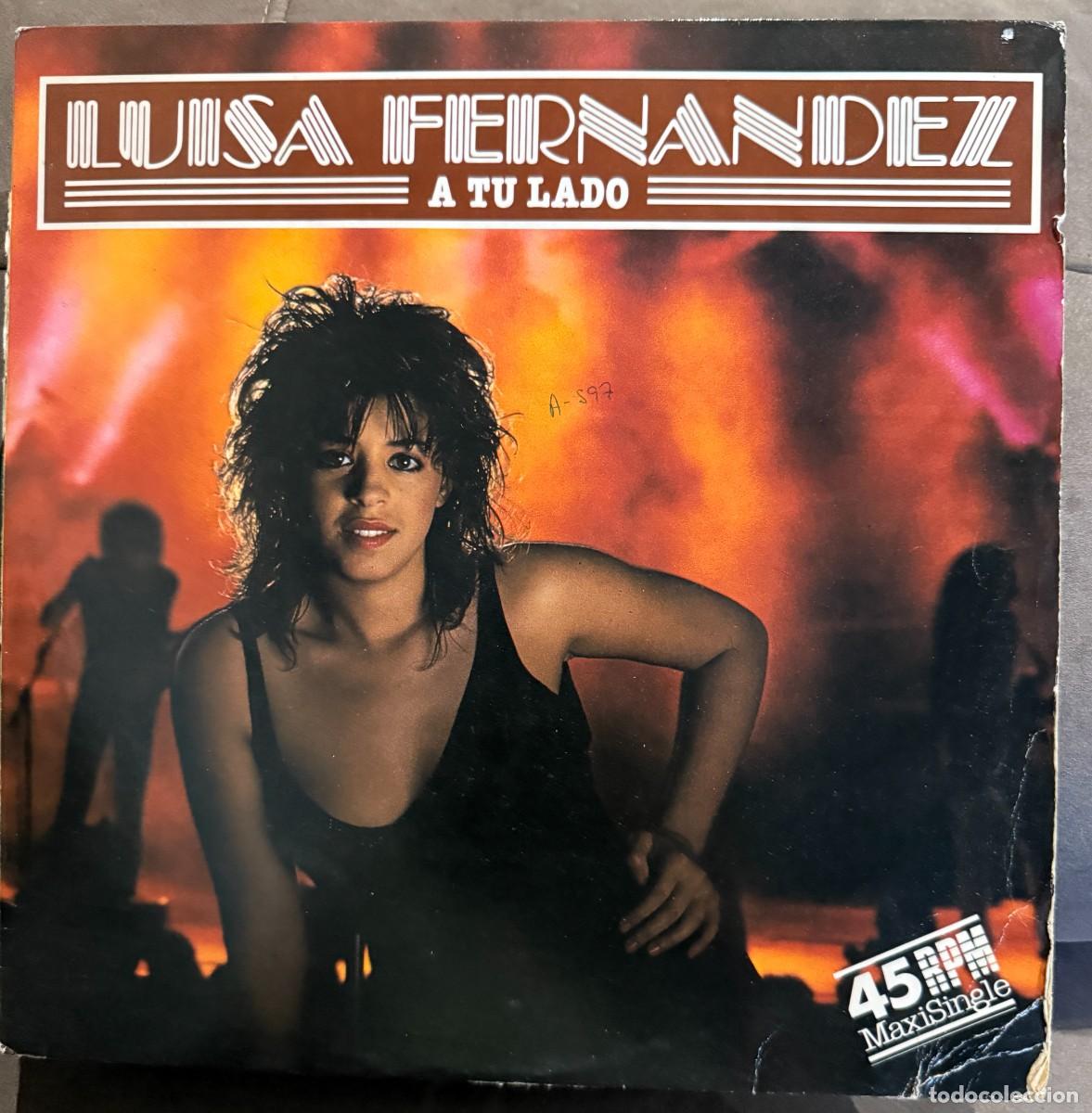 Discos de vinilo: Luisa Fernandez &ndash; A Tu Lado. Disco vinilo. Edic. Spain. 1985. Maxi single