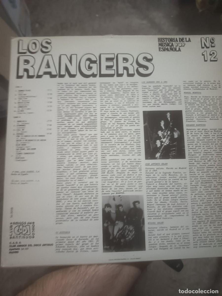 Discos de vinilo: DISCO LP LOS RANGERS - Foto 2