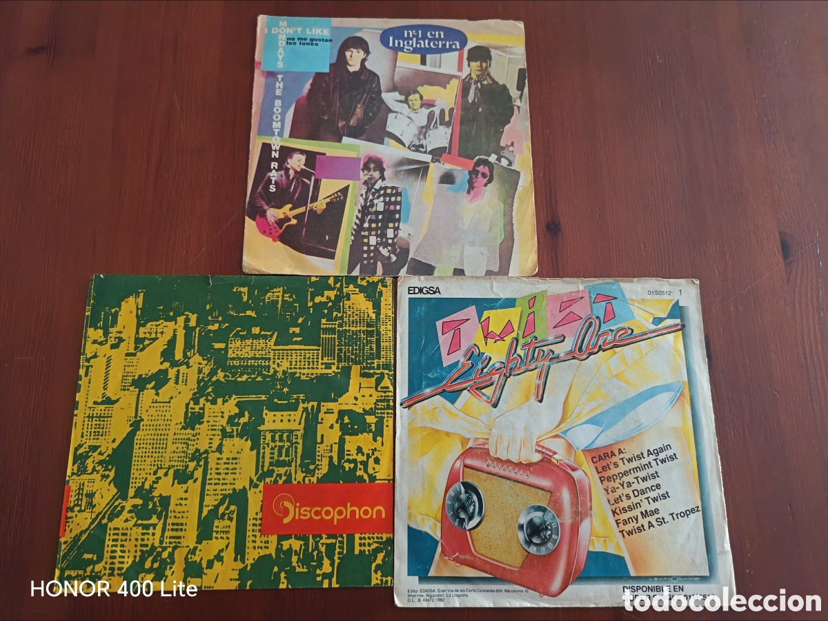 Discos de vinilo: Lote 3 Vinilos 7&rdquo; Rock
