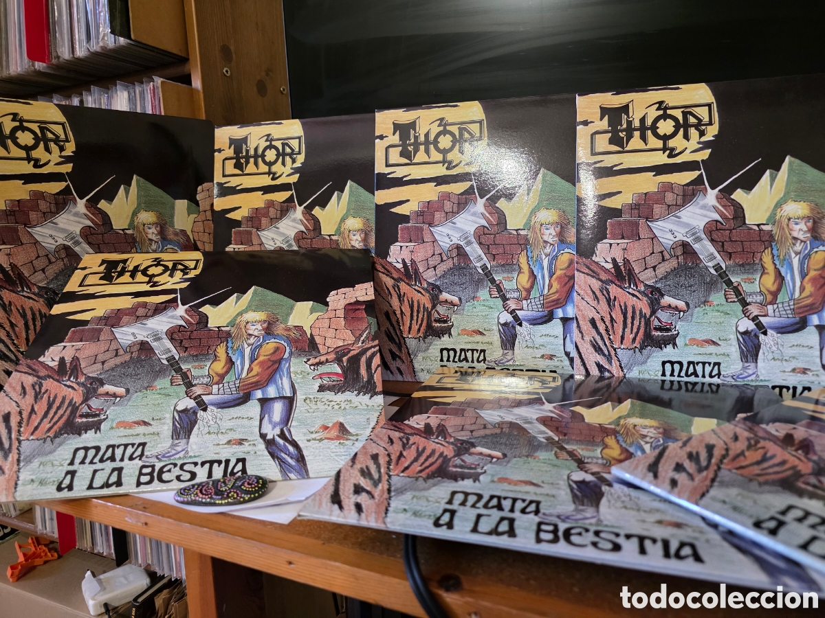 Discos de vinilo: LOTE HEAVY ROCK METAL. THOR &rdquo;Mata a la Bestia&rdquo;