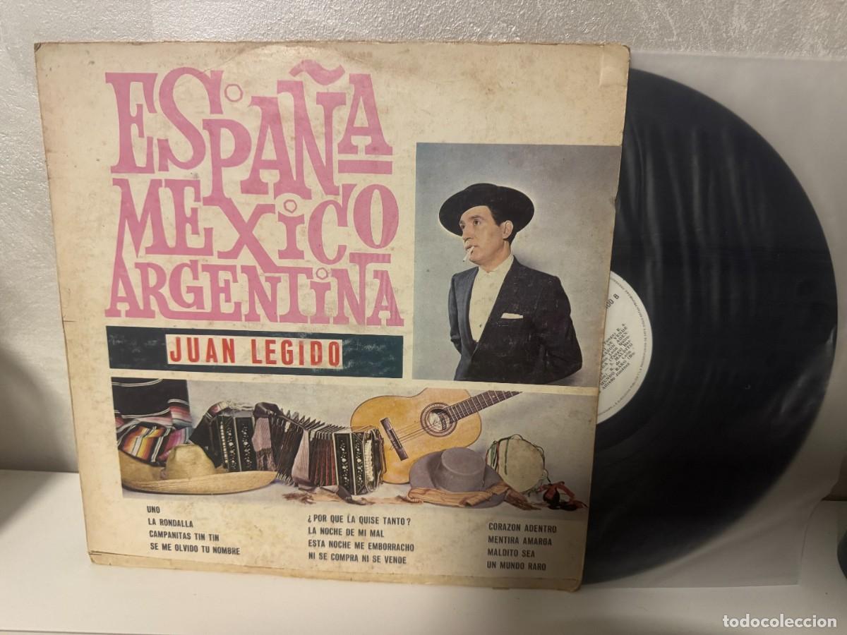Discos de vinilo: Juan Legido Con La Orquesta De Carlos Camacho &ndash; Espa&ntilde;a, Mexico, Argentina