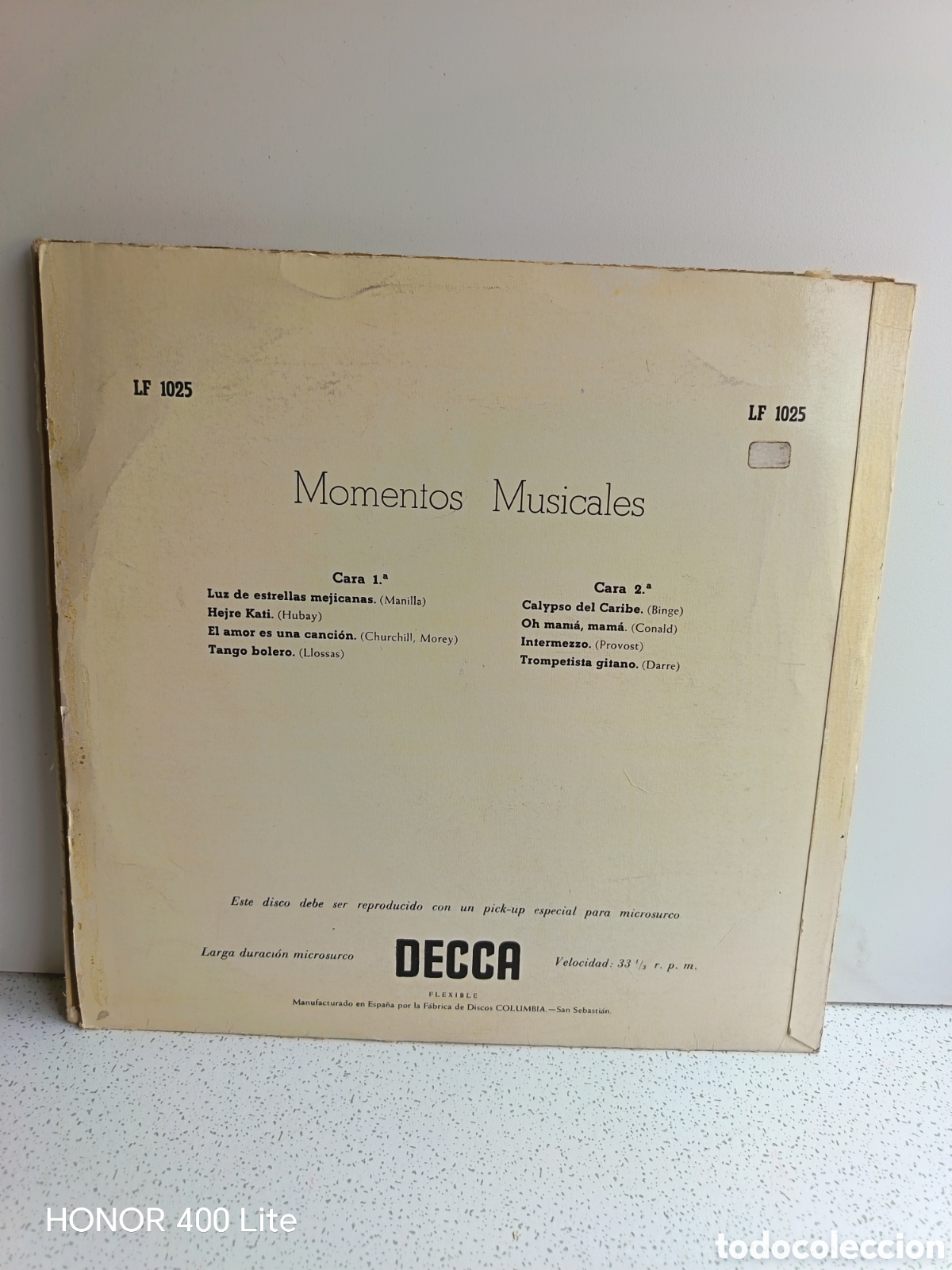 Discos de vinilo: Vinilo 10 Mantovani y su Orquesta - Foto 2