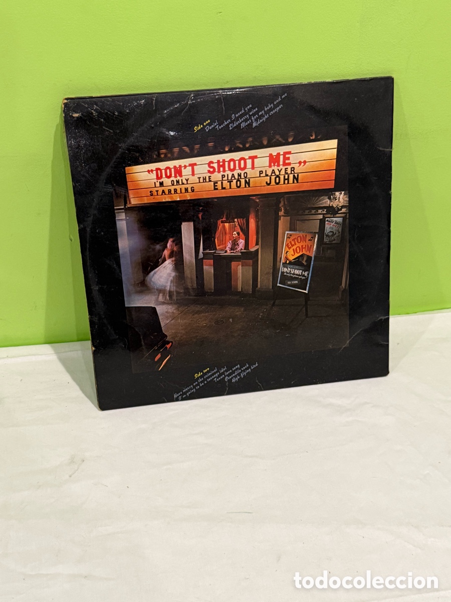 Discos de vinilo: Elton John &ndash; Don&rsquo;t Shoot Me I&rsquo;m Only the Piano Player &ndash; LP desplegable 1973