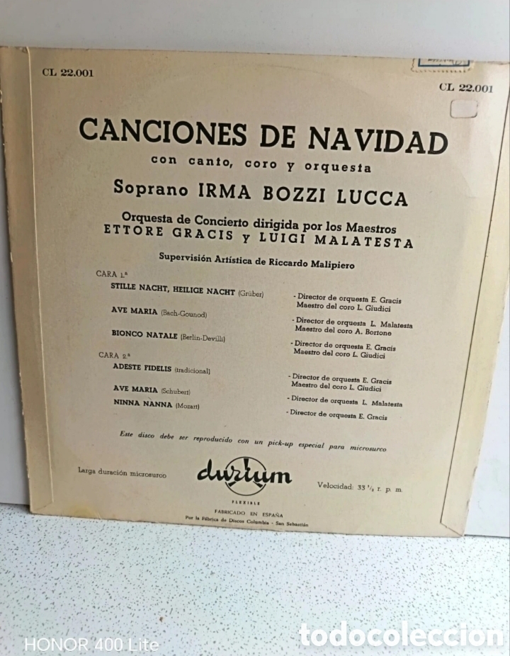 Discos de vinilo: Vinilo 10 Canciones de Navidad - Durium - Foto 2