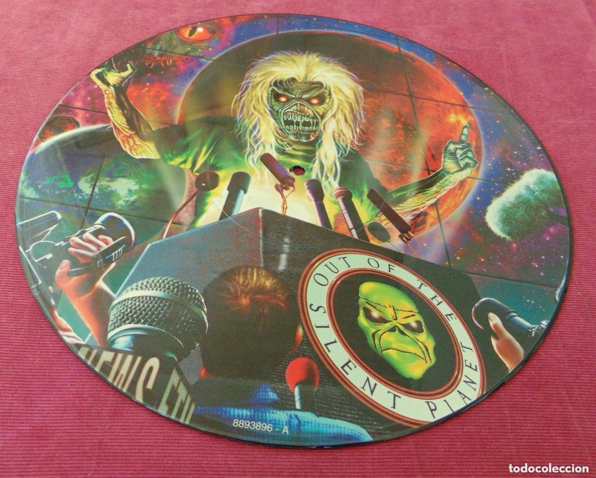 Discos de vinilo: Iron Maiden &ndash; Out Of The Silent Planet - MAXISINGLE PICTURE DISC 2000 EDICION NUMERADA
