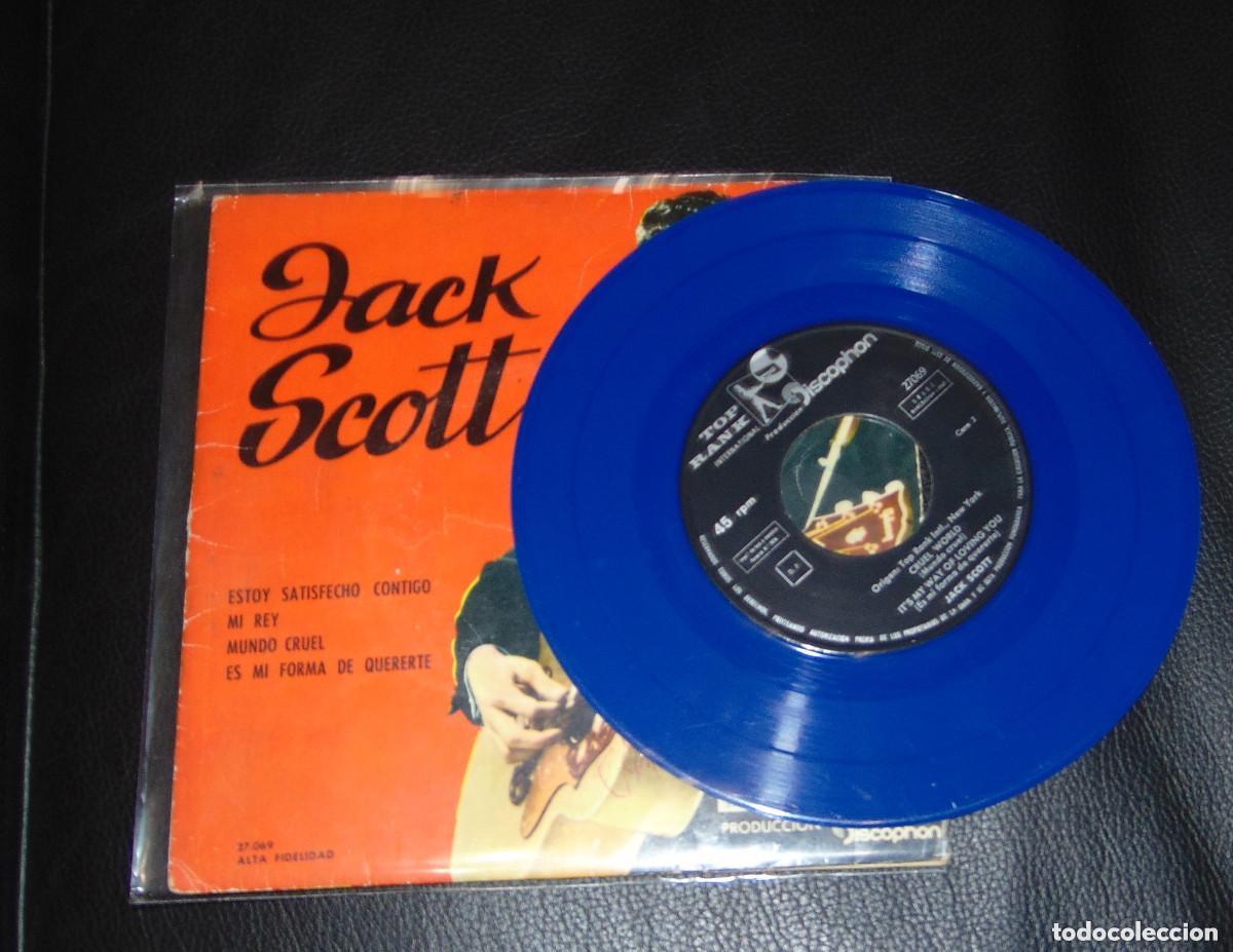 Vinyl-Schallplatten: JACK SCOTT &ndash; I'm Satisfied With You + 3 - EP 1962 VINILO AZUL