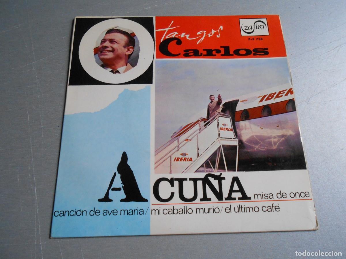 Discos de vinilo: CARLOS ACU&Ntilde;A - TANGOS -, EP, MISA DE ONCE + 3, A&Ntilde;O 1967, ZAFIRO ZE-738