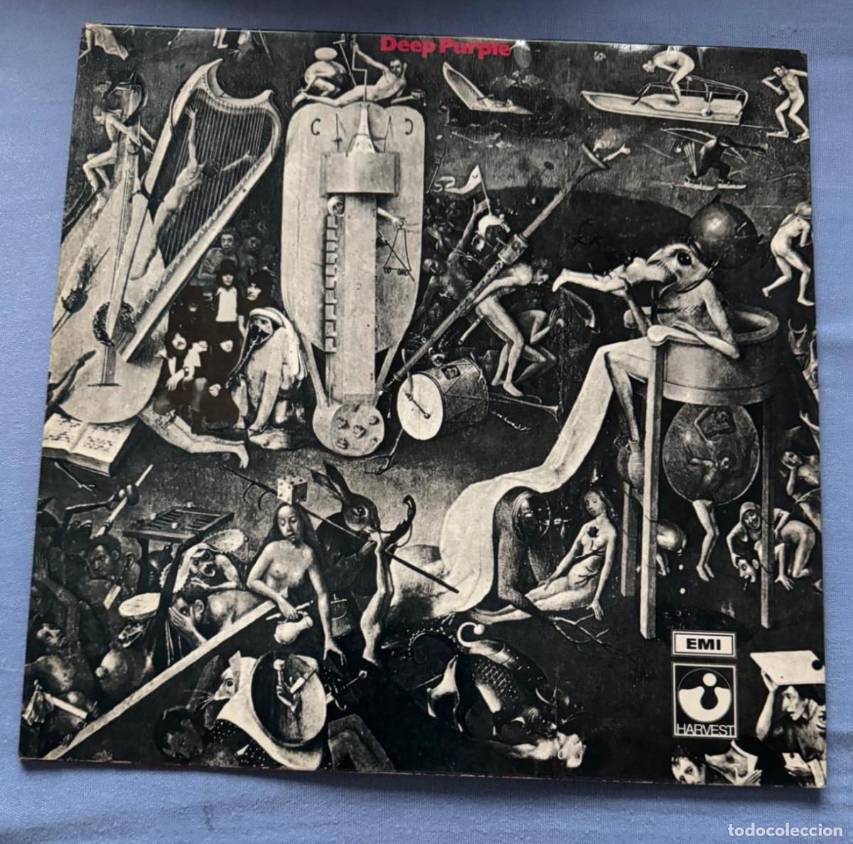 Discos de vinil: Deep Purple &lrm;&ndash; Deep Purple 1969 SHVL 759, Harvest &lrm;&ndash; 1E 062&deg;90505 NM EX