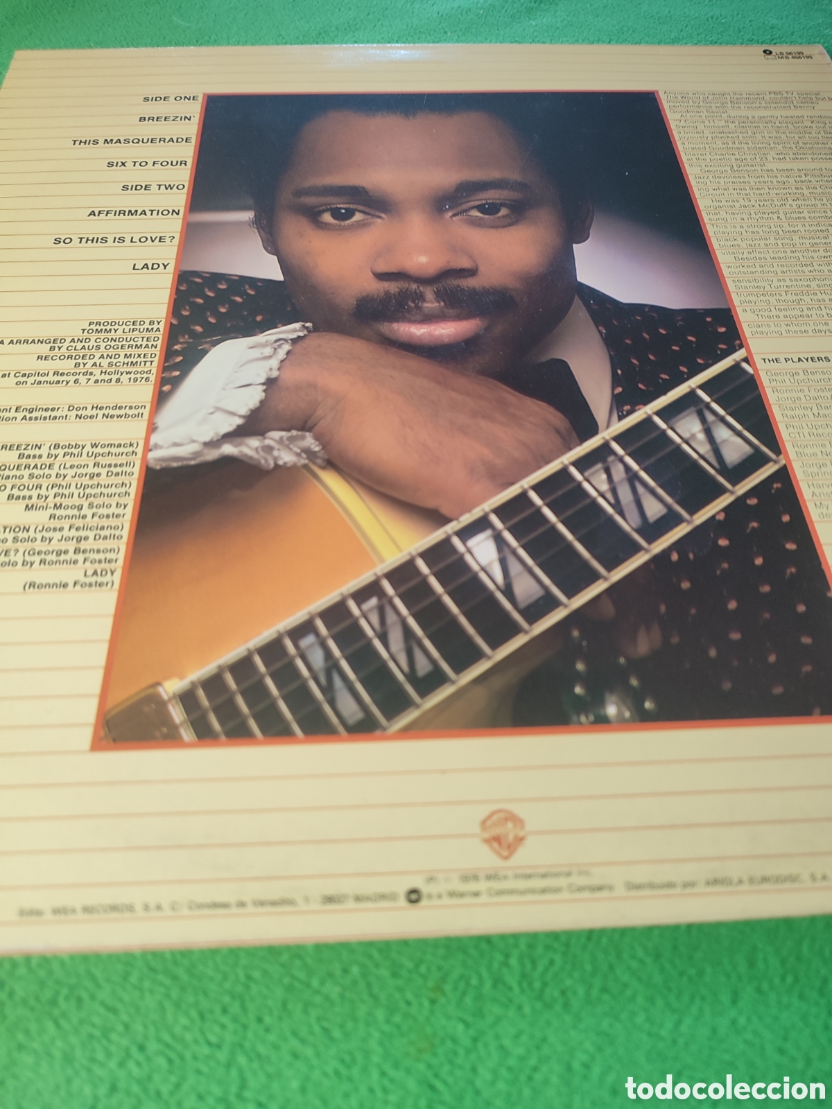 Discos de vinilo: George Benson - Breezin Reedici&oacute;n 1985 - Foto 2
