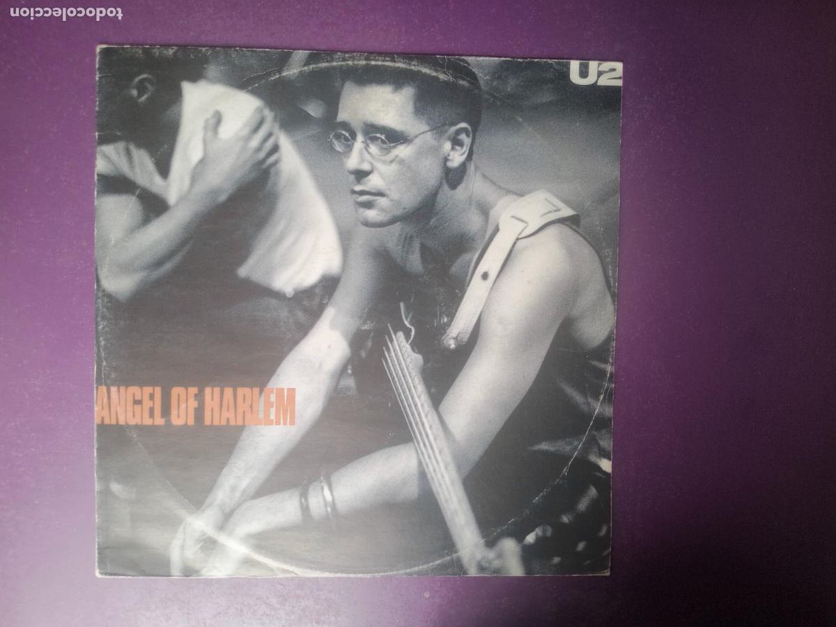 Discos de vinilo: U2 &ndash; Angel Of Harlem - MAXI ISLAND 1988 - POP ROCK 80'S - VINILO SIN APENAS USO, EDICION ESPA&Ntilde;A